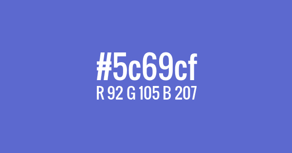 Color with hex code: #5c69cf