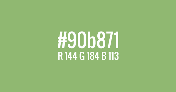 Color with hex code: #90b871