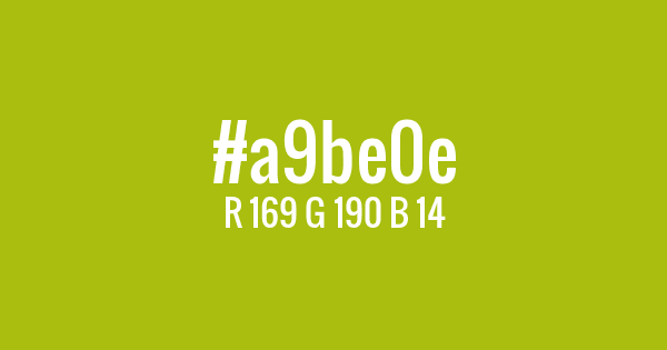 Kolor z kodem hex: #a9be0e