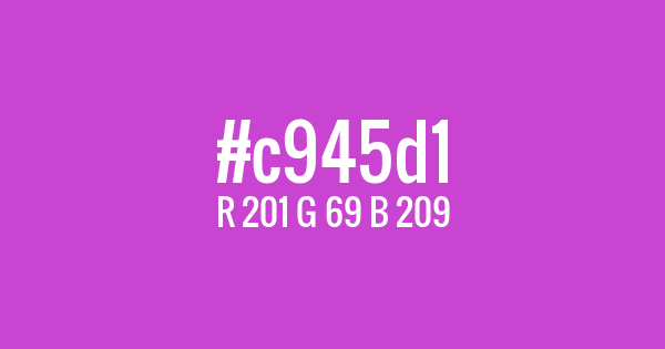 Kolor z kodem hex: #c945d1