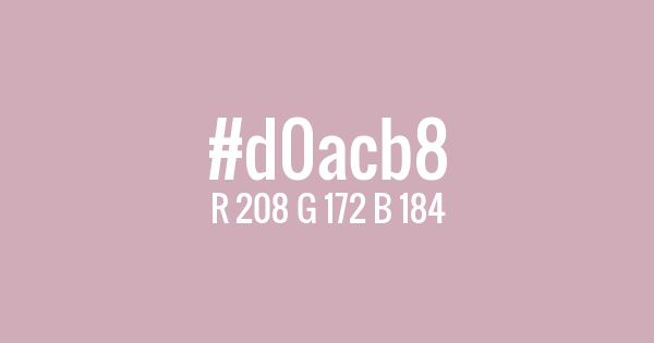 Color with hex code: #d0acb8